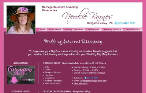 Nerolie Barnes - Celebrant Kangaroo Valley